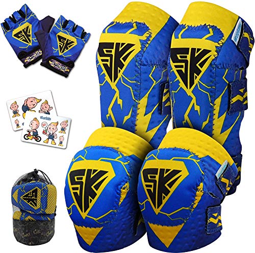 Simply Kids Protecciones Patines Niña I Coderas y Rodilleras Niño con Muñequeras I Protecciones Skate de Patinaje, Monopatín, Bicicleta, Hoverboard, Protecciones Patines Niño y Niñito